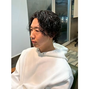サーフカール　メンズミディアム　大人　黒髪 - MEN'S SALON alfRed 瑞穂店【メンズサロン アルフレッド ミズホテン】掲載中