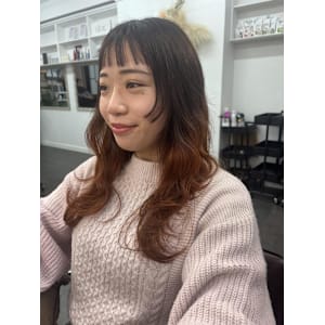 姫カット/レイヤーカット/グラデーションからー/暖色カラー - AO。【アオ】掲載中