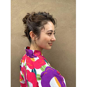 浴衣ヘアアレンジ/花火大会/着物ヘアアレンジ/浴衣シニヨン - AO。【アオ】掲載中