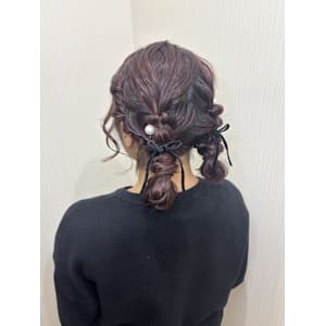 ツインお団子アレンジ