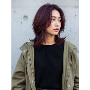 チェリーレッド/バーガンディ/ハイレイヤーカット/シャギー - FURUSHO 苦楽園【フルショウクラクエン】掲載中