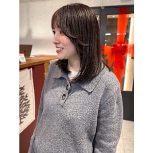 顔周りカット 髪質改善 アッシュカラー 透明感カラー  - atelier.神戸三宮店【アトリエ】【アトリエ コウベサンノミヤテン】掲載中