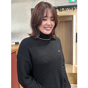 外ハネボブ アッシュブラウン 顔周りカット くびれヘア  - atelier.神戸三宮店【アトリエ】【アトリエ コウベサンノミヤテン】掲載中