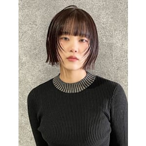 ミニボブ 顔周りカット 前髪カット ナチュラルブラウン 艶髪 - CAPA  central 天神・大名店【キャパ セントラル テンジン ダイミョウテン】掲載中