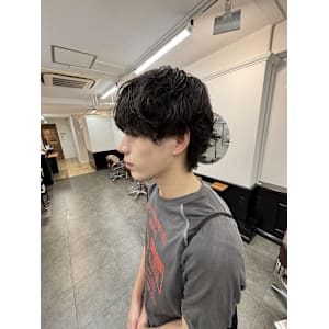 メンズパーマ/ショートウルフ/ニュアンスパーマ/ゆるめパーマ - AO。【アオ】掲載中