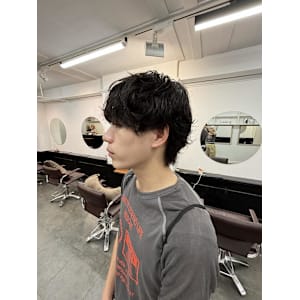 メンズパーマ/ショートウルフ/ニュアンスパーマ/ゆるめパーマ - AO。【アオ】掲載中