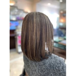 明るいハイライトボブ - elle brille 用賀【エル プリエ ヨウガ】掲載中