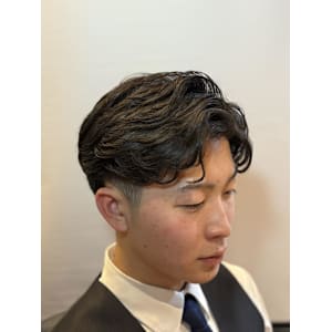 銀座ビジネスシチサン毛流れパーマ<バーバー> - ヘアーモードキクチ 銀座店【ヘアーモードキクチ】掲載中