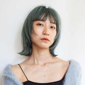 ミディアムボブ　ウルフ　レイヤー　ブルー　グリーン - SILEM Branch of merci【シーレム　ブランチ　オブ　メルシー】掲載中