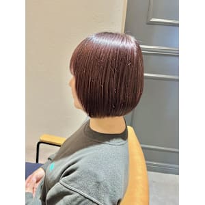 ボルドー×ボブ - 半個室型美容室 Sourire 伊都店【ハンコシツガタビヨウシツスーリールイトテン】掲載中