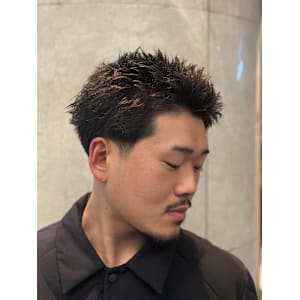 スパイキーショート×テーパーフェード - ヒロ銀座バーバーショップ難波店【ヒロギンザバーバーショップナンバテン】掲載中