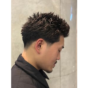 テーパーフェード×スパイキーショート - ヒロ銀座バーバーショップ難波店【ヒロギンザバーバーショップナンバテン】掲載中