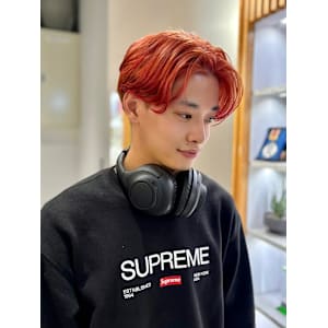 takumi/メンズカット/センターパート/オレンジカラー - MOON by KENJE【ムーンバイケンジ】掲載中