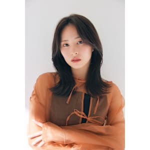 小顔ヘア×透明感カラー［恵比寿駅/髪質改善/グレージュ］