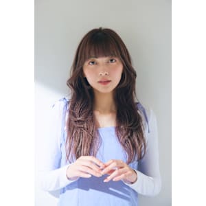 小顔ヘア×透明感カラー［恵比寿駅/髪質改善/グレージュ］