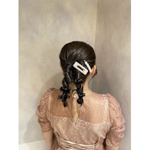結婚式ヘア/ベージュ/結婚式ヘアアレンジ/横浜ヘアアレンジ - AO。【アオ】掲載中