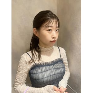 顔まわりカット/オリーブカラー/オリーブグレージュ - AO。【アオ】掲載中