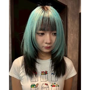 アンブレラカラー　デザインカラー　ケアブリーチカラー