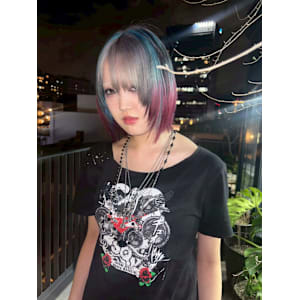 オーダーメイド　デザインカラー　ケアブリーチカラー　ウルフ - Null 原宿店 デザインカラー/ダブルカラー【ヌルハラジュクテン デザインカラー ダブルカラー】掲載中