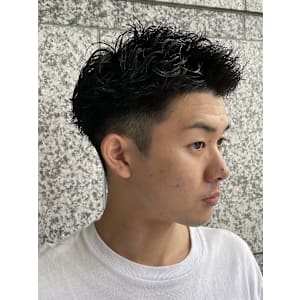 ニュアンスパーマビジネスショートリバースパーマアップバング - QOL mens salon 円山【クオル メンズサロン マルヤマ】掲載中