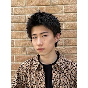 ピンツイストパーマツイストスパイラルパーマスパイキーショート - QOL mens salon 円山【クオル メンズサロン マルヤマ】掲載中