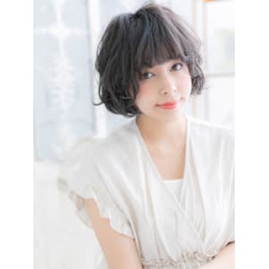 くせ毛風ラベンダーカラー抜け感小顔ミニボブ　プードルボブ - mod's hair【モッズヘア】越谷/越谷西口店【モッズヘア コシガヤ コシガヤニシグチテン】掲載中