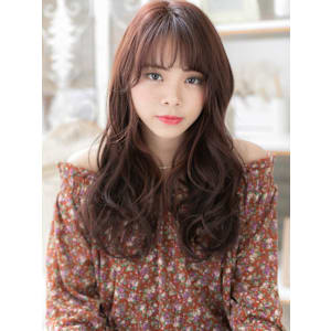 ピンクラベンダー外国人風小顔ウェーブパーマ　バーガンディ - mod's hair【モッズヘア】越谷/越谷西口店【モッズヘア コシガヤ コシガヤニシグチテン】掲載中