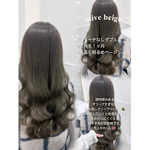 ブリーチなしオリーブベージュ＊rina/小顔/大須 /栄 - Lilme【リルミー】掲載中