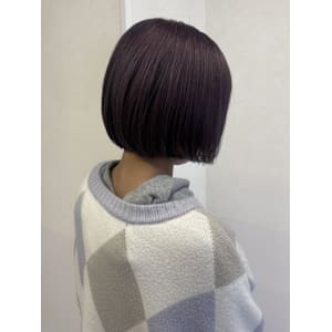 毛先が纏まる切りっぱなしボブ×ラベンダーピンク - Lia by KENJE【リアバイケンジ】掲載中