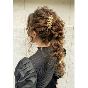 ☆シースルー編みポニー☆