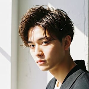 前髪あげ耳上スッキリメンズショート