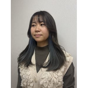 インナーカラー/ブルーカラー/ブリーチあり/水色カラー - AO。【アオ】掲載中