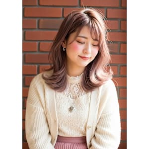 モテ髪外ハネヘア/くびれカット/シャギー