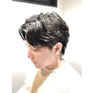 ナチュラル色気の大人センターパート - 【メンズ個室サロン】ALL DAY HELLO'S【メンズコシツサロン オールデイハローズ】掲載中