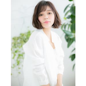 シースルー前髪×大人なふわふわボブ - 髪質改善 完全完結型個室サロン people[  ] 勝どき 美容室NEW OPEN 12月1日【カミシツカイゼンカンゼンカンケツガタコシツサロン ピープルスペースカチドキ ビヨウシツ】掲載中