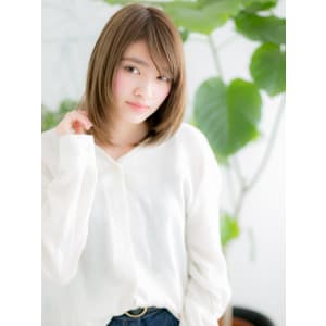 ハイトーンカラーでナチュラルストカール - 髪質改善 完全完結型個室サロン people[  ] 勝どき 美容室NEW OPEN 12月1日【カミシツカイゼンカンゼンカンケツガタコシツサロン ピープルスペースカチドキ ビヨウシツ】掲載中