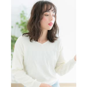 フェザーバング×大人ガーリーウェーブ - 髪質改善 完全完結型個室サロン people[  ] 勝どき 美容室NEW OPEN 12月1日【カミシツカイゼンカンゼンカンケツガタコシツサロン ピープルスペースカチドキ ビヨウシツ】掲載中