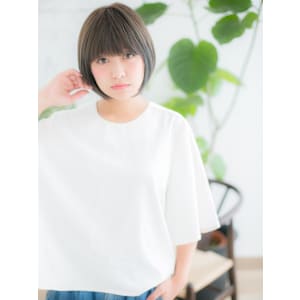 ぱっつんボブ×オリーブグレージュ - 髪質改善 完全完結型個室サロン people[  ] 勝どき 美容室NEW OPEN 12月1日【カミシツカイゼンカンゼンカンケツガタコシツサロン ピープルスペースカチドキ ビヨウシツ】掲載中