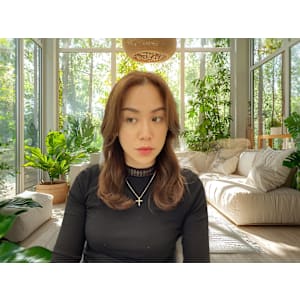 フェースグラデーションカットにムーライトカラー