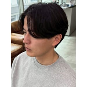 マッシュショート ニュアンスパーマ センターパート 眉毛 - Men's salon SEPT. 博多【メンズサロン セプト ハカタ】掲載中