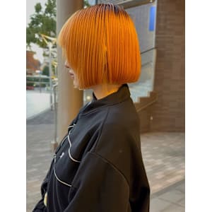 【feliceMICHI 別曽 遥也】オレンジカラー ボブ - HAIR&SPA FELICE MICHI【ヘアアンドスパフェリーチェミチ】掲載中