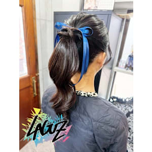 【ヘアセット】 ネイビーループ・ポニーテール - LAGUZ 茅ヶ崎 髪質改善 ヘアアレンジ【ラグズ チガサキ カミシツカイゼン ヘアアレンジ】掲載中