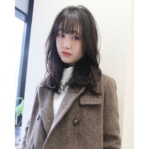 ミディアムレイヤーニュアンスパーマミディアムパーマ久屋大通