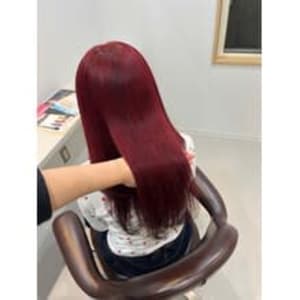 赤カラー/暖色カラー/髪質改善カラー