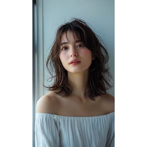 AO アオ仙台南髪質改善縮毛矯正ハイライトショート×スタイル