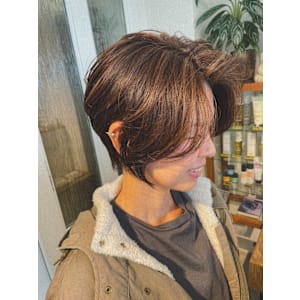 ショート/ハイライトカラー/デザインカラー - HaKU maison髪質改善/ハイライト/ショートボブ/パーマ【ハクメゾン】【ハクメゾン】掲載中