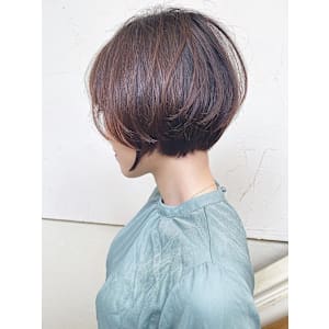 【morio成増 セリザワ】ショートボブ ワンカールパーマ