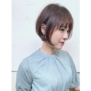 【morio成増 セリザワ】ショートボブ　ワンカールパーマ