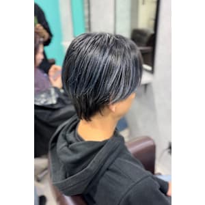 メンズバレイヤージュ×ブルーシルバー - GLADGE池袋/ダブルカラー/ブリーチ【グラッジイケブクロダブルカラーブリーチ】掲載中