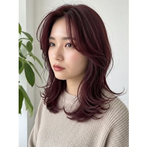 チェリーレッド/バーガンディ/イレイヤーカット/シャギー - FURUSHO 栄店【フルショウ サカエテン】掲載中